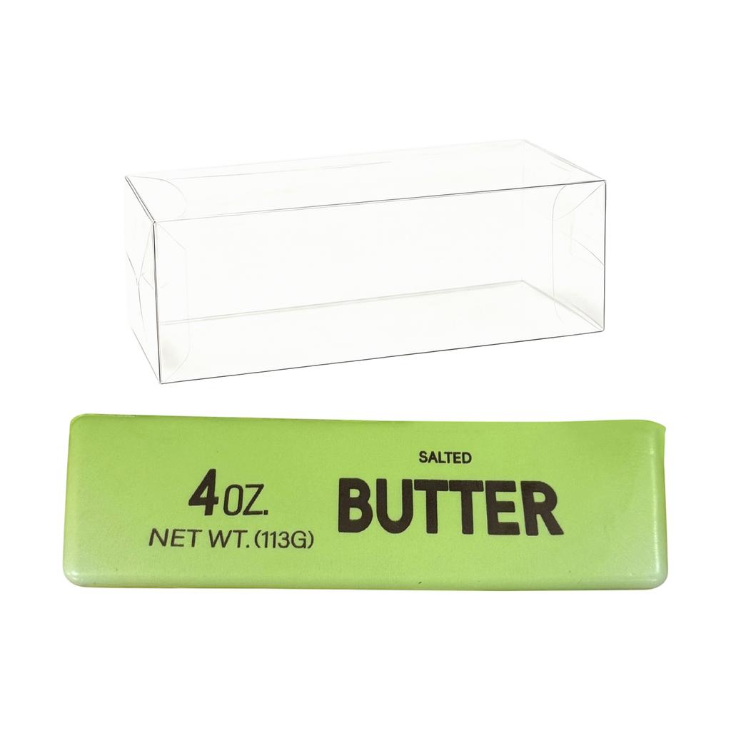 Butter Scented PVC Squishy Toy 13 5cm Slow Rising Stress Relief Soft Foam Simulation Food Model with Clear Display Box