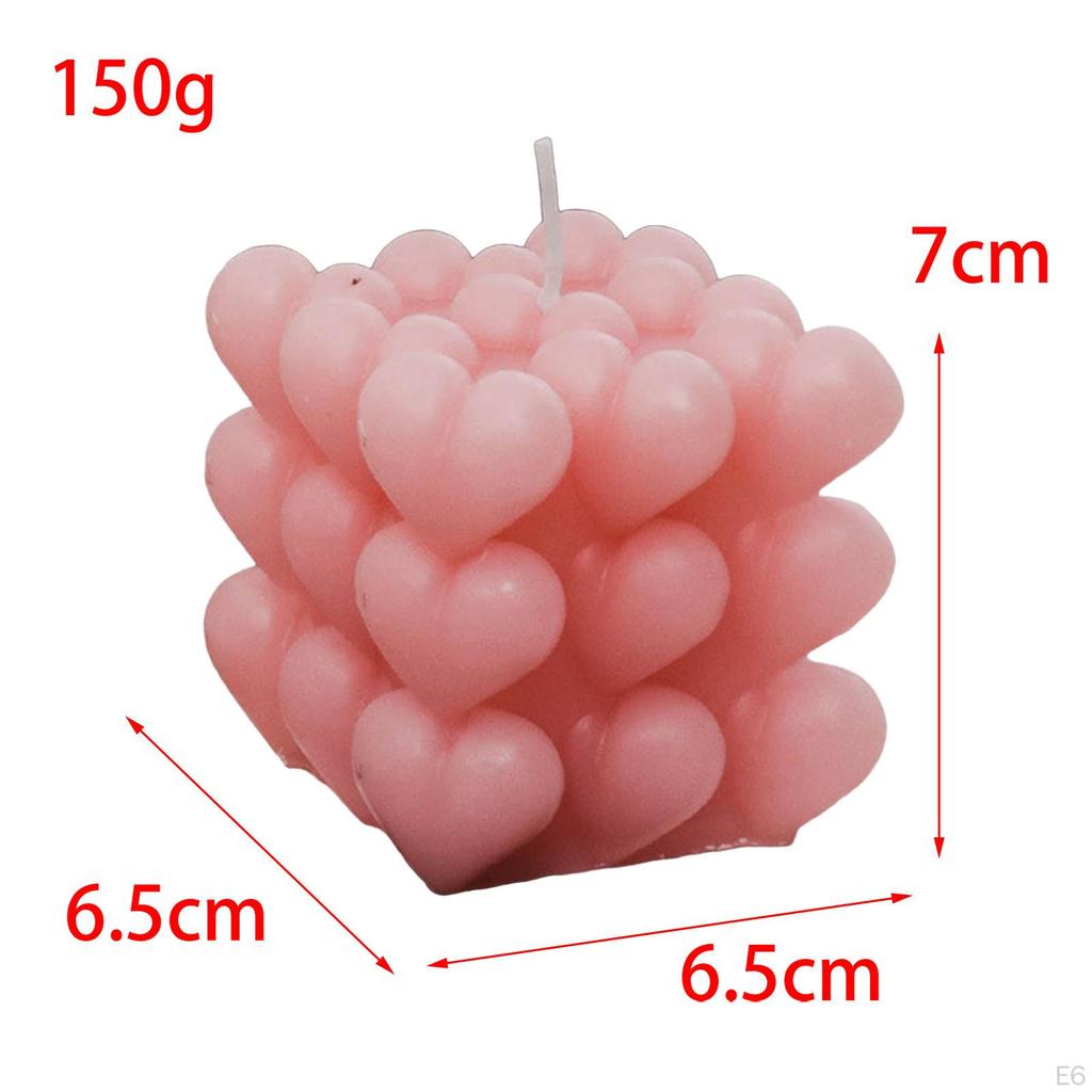 Bubble Cube Candle Aromatherapy ,6.5x6.5x7cm Women Gift White