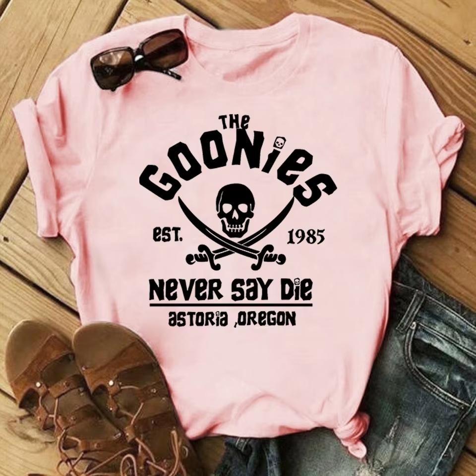 2026 Summer Cool Skull Little Thief Never Gives Up Alexander Aurora Suitable for Womens Casual Shortsleeved Shirts S