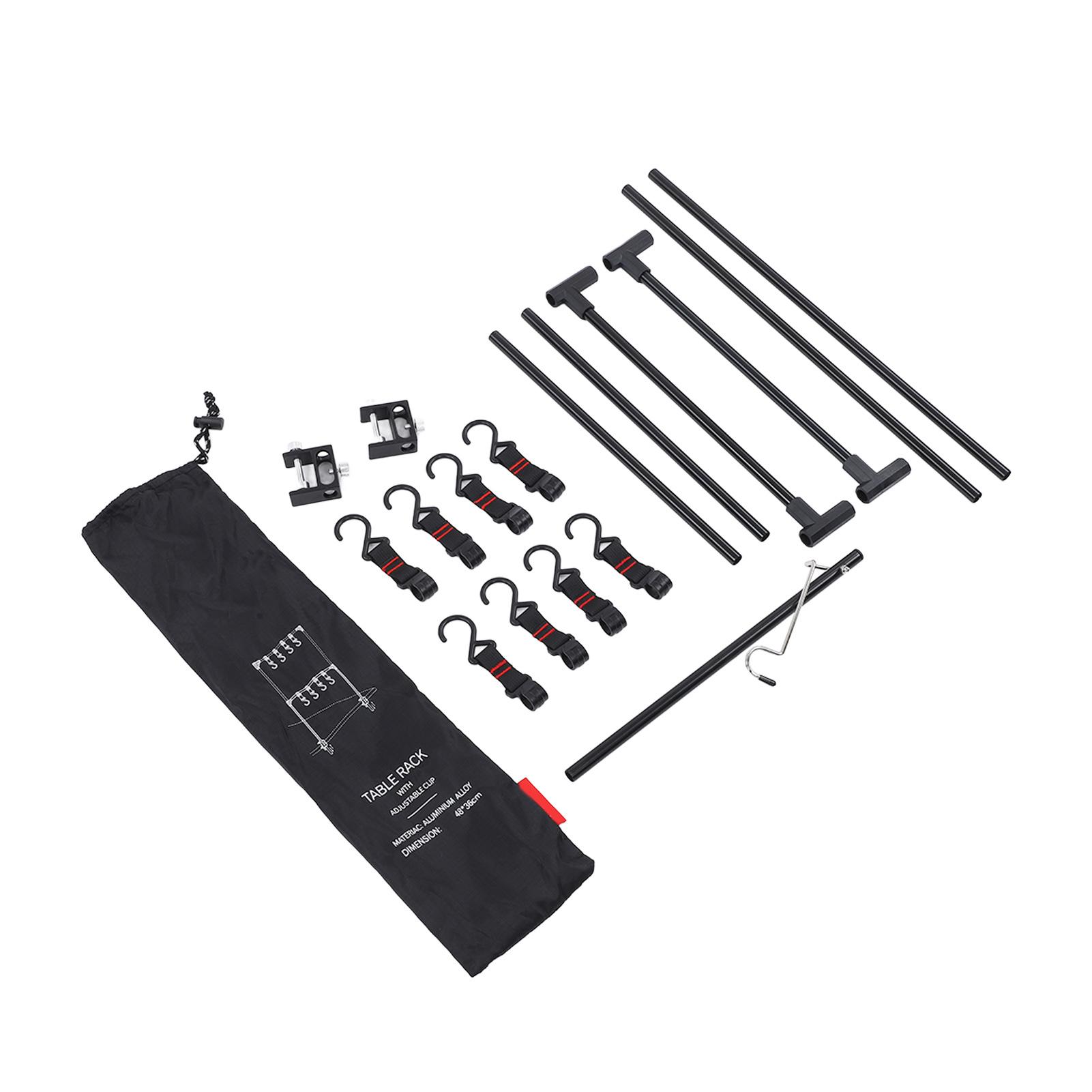 

Настольная стойка для хранения вещей на открытом воздухе, сверхлегкая портативная настольная полка, многофункциональная походная полка с