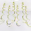 Festival & Birthday Swirl Ceiling Decorations: Hanging PVC Ornament for Windows, Corridors, and More.