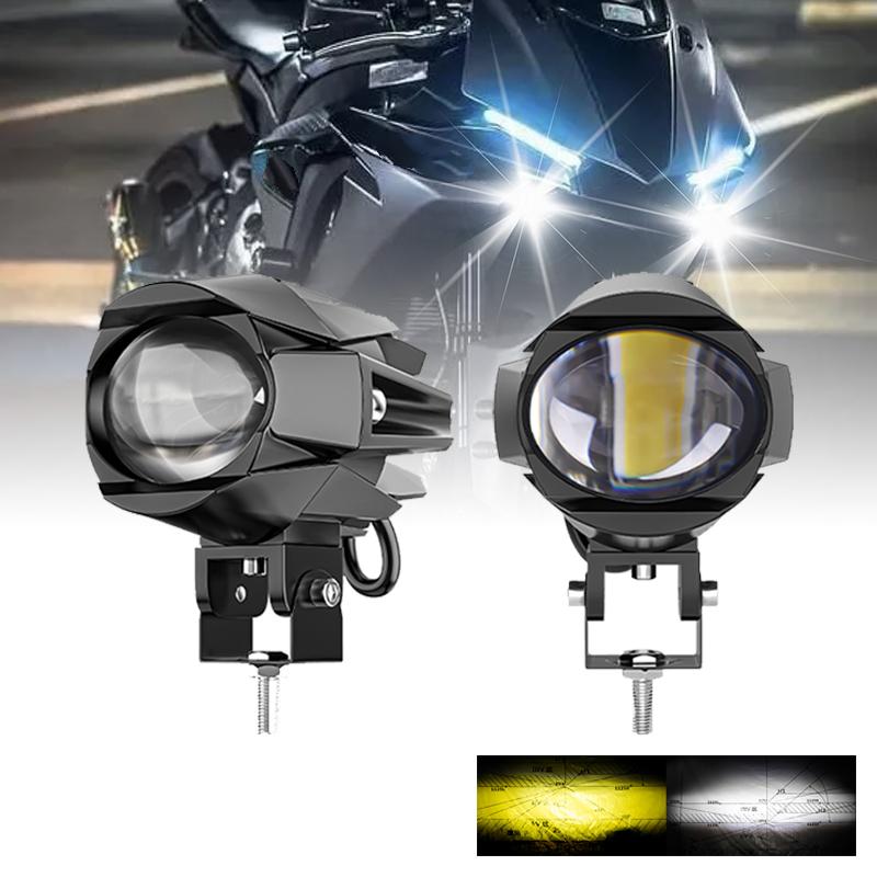 Motorcycle Fog Lights LED Yellow White Spotlight Driving Light Work Lights Offroad Lights for Truck SVU UTV