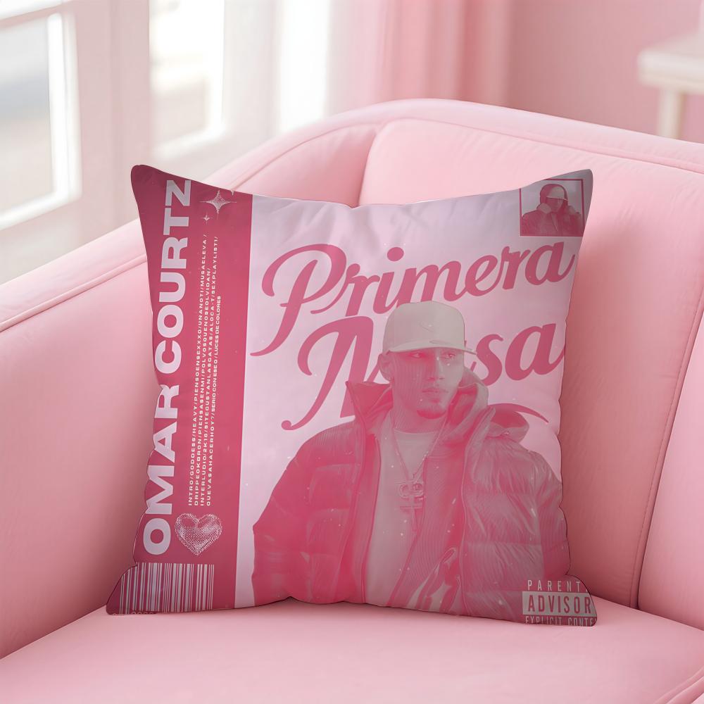OOmar Courtz Album PRIMERA MUSA Cushion Cover Pillow Case Soft Friendly Fabric  Concealed Zipper