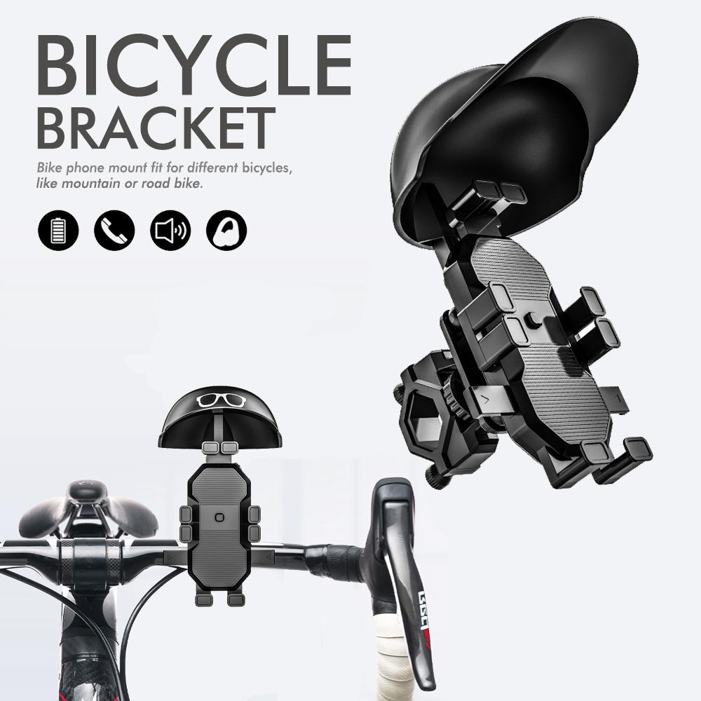 Motorbike Rainproof Octopus Mobile Phone Helmet Holder Bicycle Umbrella Phone Bracket Helmet Creative Mini Parasol Sun Shade