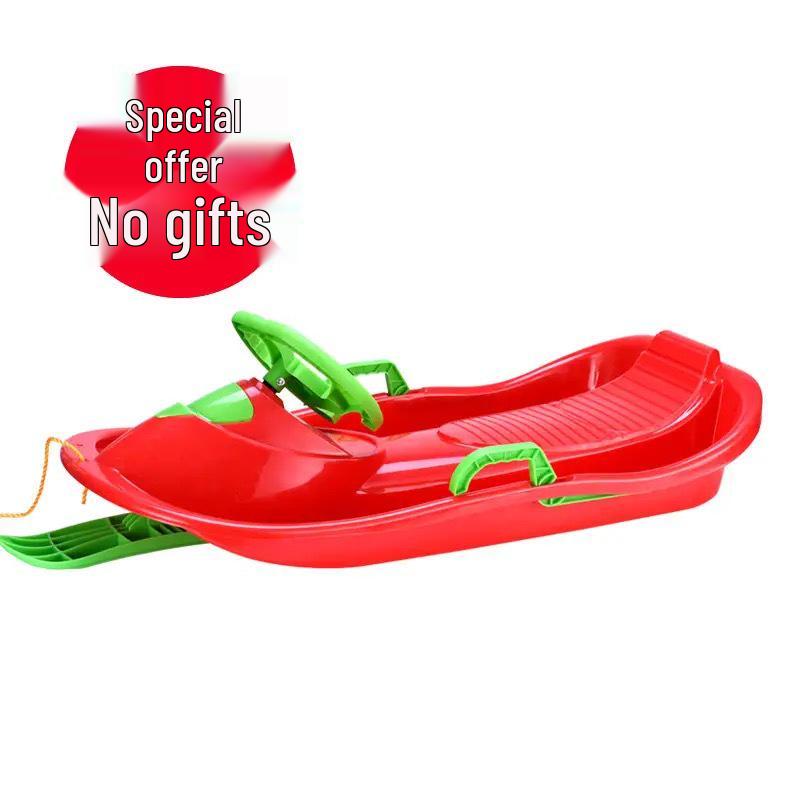 Ski Board: Multi-Use Thickened Sled for Children & Adults - Grass, Sand, Snow