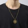 Dawapara Sri Yantra Yoga Halskette Shri Chakra Mandala Hindu Meditation Symbol Amulett Heilige Geometrie Edelstahl Schmuck