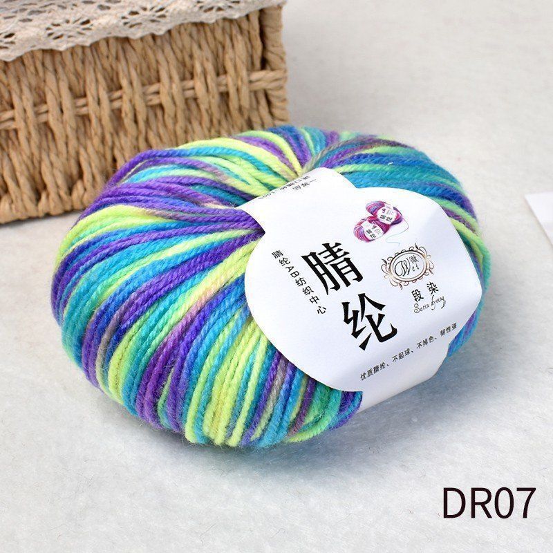 Scarf Thread, Wiring, Table Tennis Yarn, Doudou Thread, Dotted Yarn, Hand-Woven Colored Ball Doudou Wool, Stick Needle Thread
