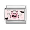 New Women's Gift Cute Cat Looks At the Cake Italian Charm Links Beads Fit 9mm Stainless Steel Modular Bracelet Jewelry Gift