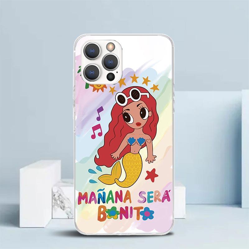 Karolg M-Manana Sera B-Bonito Weiche Hülle für iPhone 16 17 Air 15 14 Pro Max 16E Handyhülle 13 Mini 12 11 7 SE 8 Druckmuster Fi