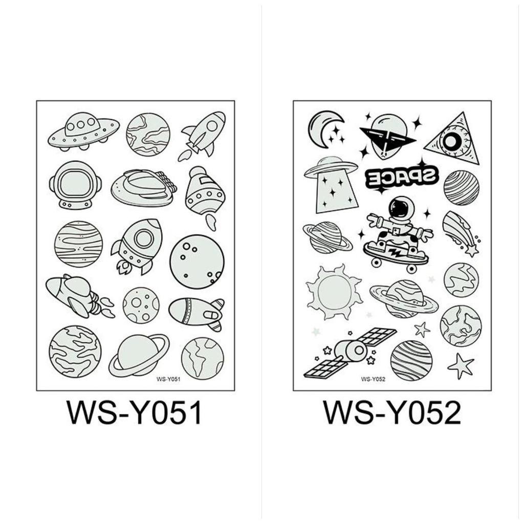 2 Stück Tattoo-Aufkleber, leuchtendes Kind, Kind, temporäre Fake-Tattoos, leuchtende Paste auf Gesicht, Arm, Bein für Kinder, Körperkunst, Meerjungfrau-Aufkleber