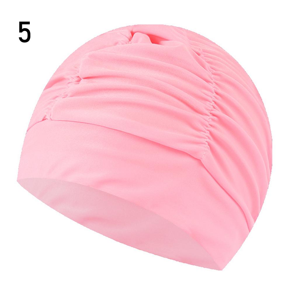 Shower Cap Elastic Nylon Turban Flowers Printed Swimming Cap Pool Bathing Hat Long Hair Protect Waterproof Hats for Men Women