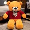 New 100cm Giant Dressed Sweater Bear Bowknot Multiple Color Options Plush Animals Dolls Super Soft Baby Soothing Toys Gift Decor