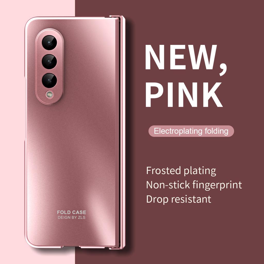 Carcasă de protecție din sticlă mată rezistentă la șocuri pentru Samsung Galaxy Z Fold 4 5g Fold4 Fold5 Fold3 Fold 3 5 2 Fold2, husă de protecție