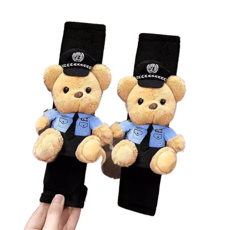 Cartoon Bear Plush Seat Belt Shoulder Pad