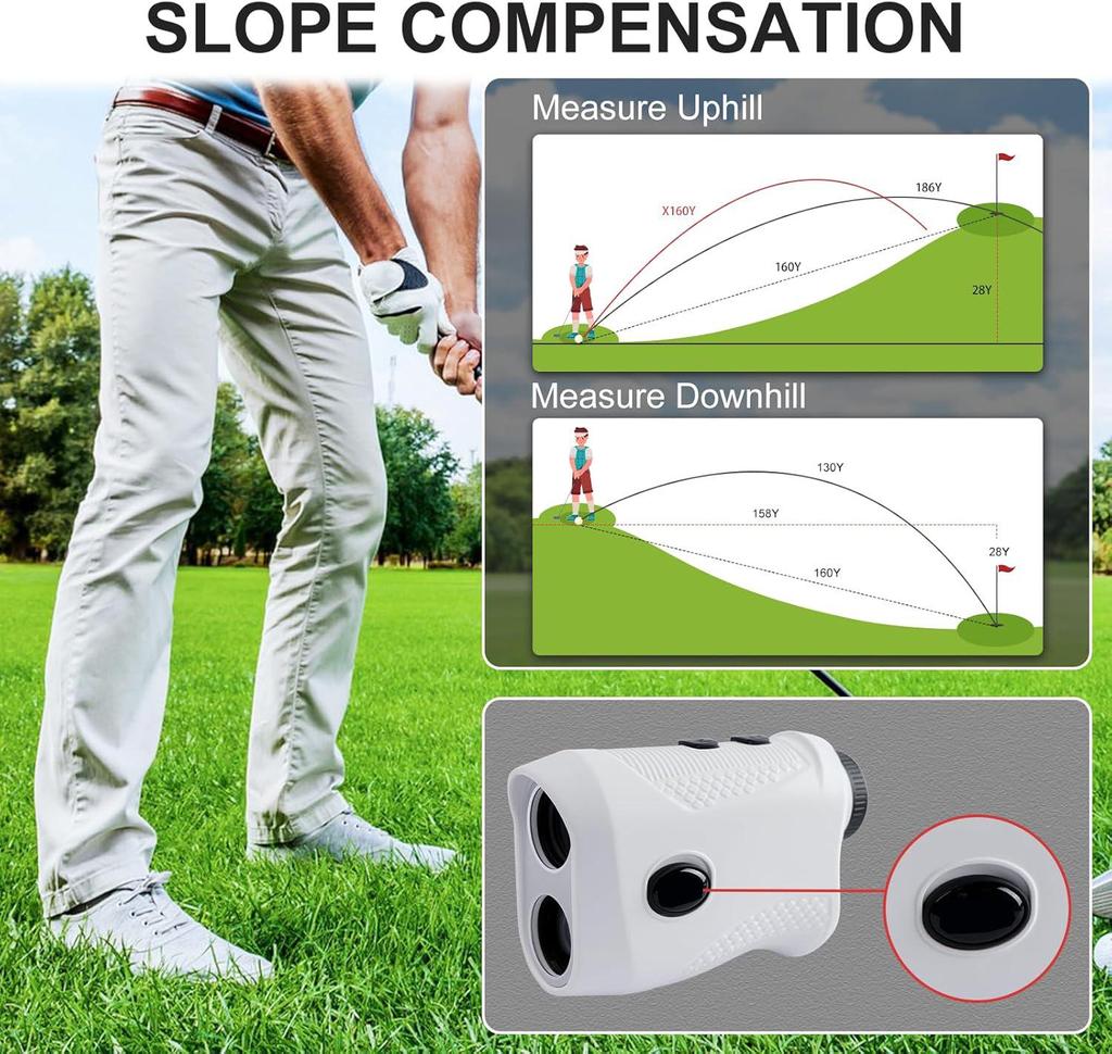 Long-Range Golf Laser Rangefinder & Speedometer - 1000m Outdoor Distance Measuring Device