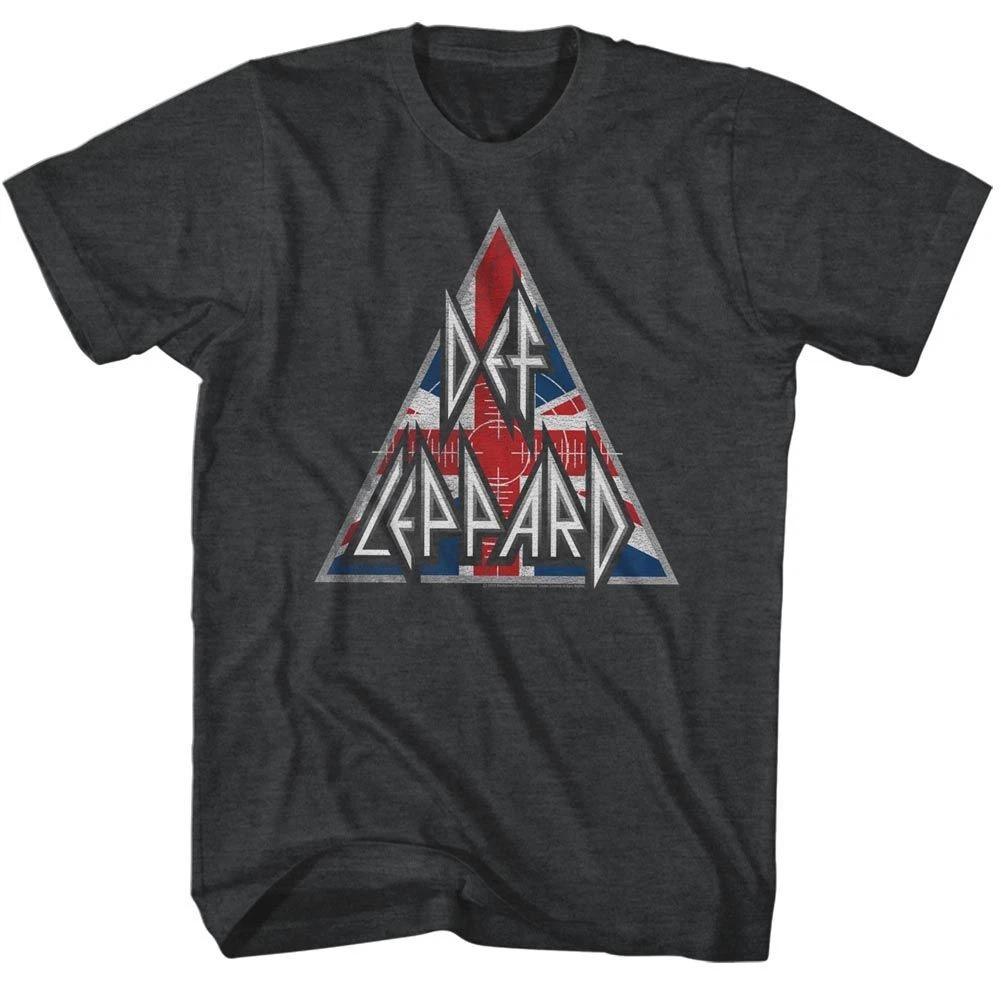 Def Leppard - Brit Logo - American Classics - Heather Black  Short Sleeve T 120