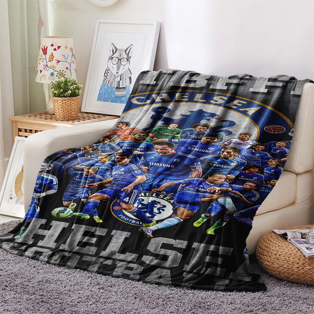 Coperta in Flanella con Stampa Chelsea, Alta qualità, Confortevole per Tutte le Stagioni, Arredamento per la Casa, Calore e Comfort