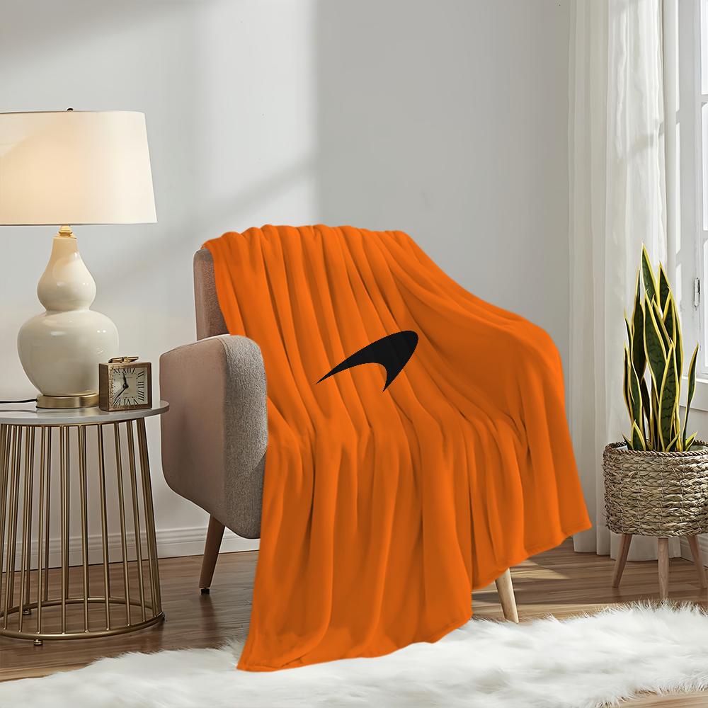 Fashion Cool Logo Blanket Plush Nap Sofa rug for M-McLarenES Living Room Warm Office Bedroom Birthday Home Travel Kid Gifts