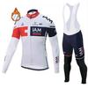 Winter Thermal Cycling Jersey Bib Pants Set Men Women Long Sleeve Fleece Warm Mountain Bike Outfit