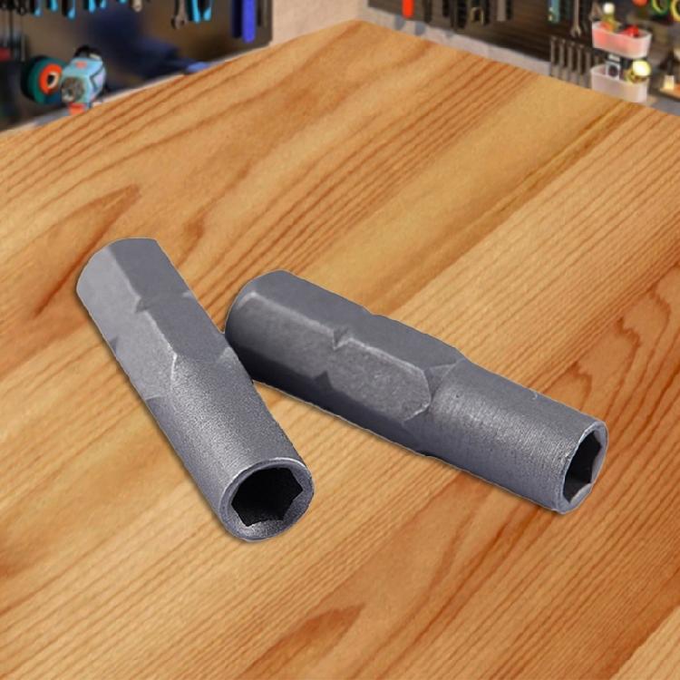 2Pcs 6.35mm 1/4" Insert Bit Adapter to 4mm Hex Shank Electric Screwdriver Tool Bit Socket Adapters Holder Converters