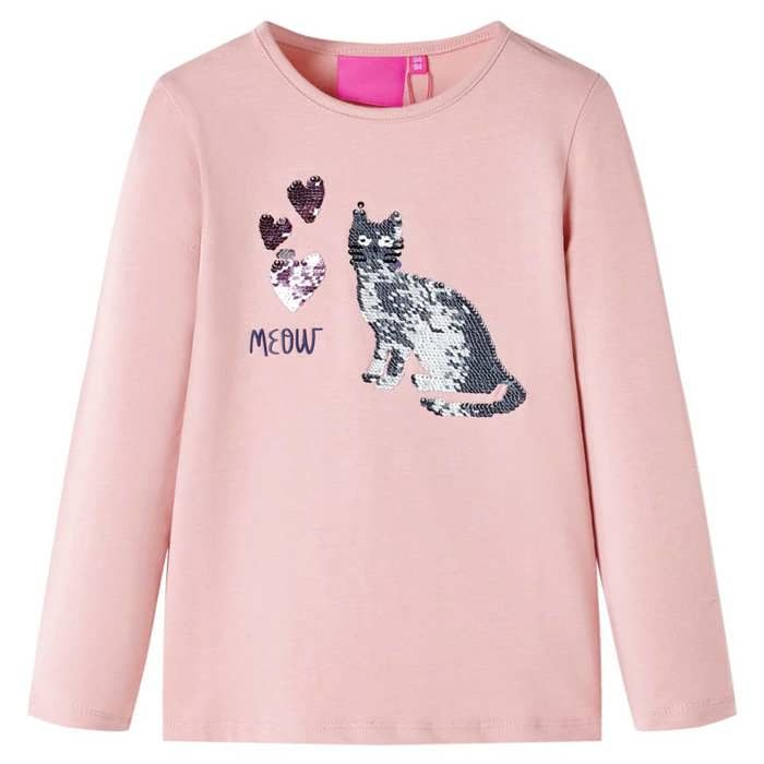 Kids' Long-sleeved T-shirt Light Pink 92/104/116/128/140