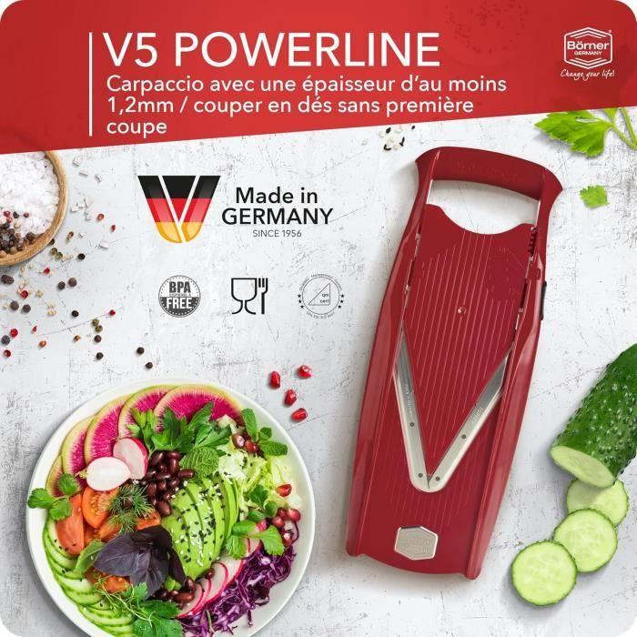 Coupe-légumes - börner - v5 starter set - mandoline en v - acier inoxydable - multifonction