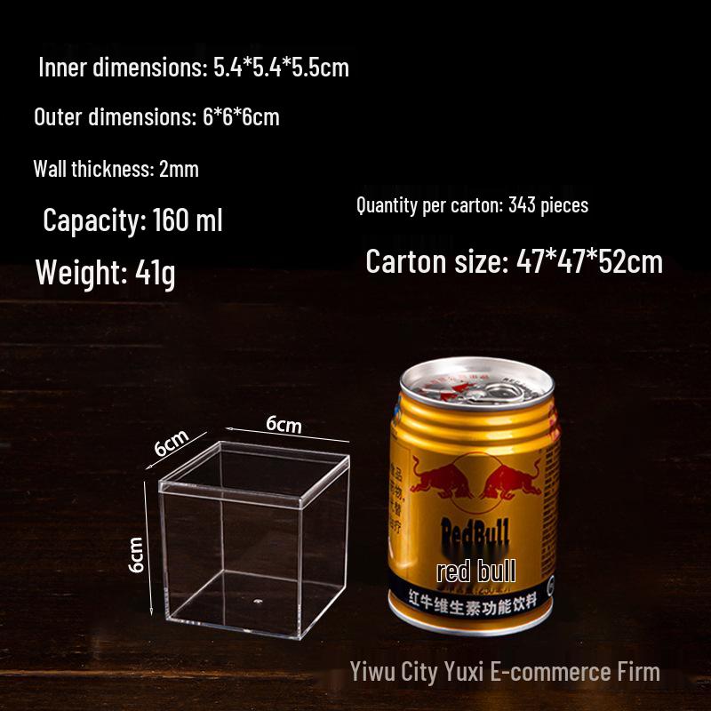 Transparent Acrylic Storage Box with Lid for Jewelry, Gifts, or Wedding Candy Display