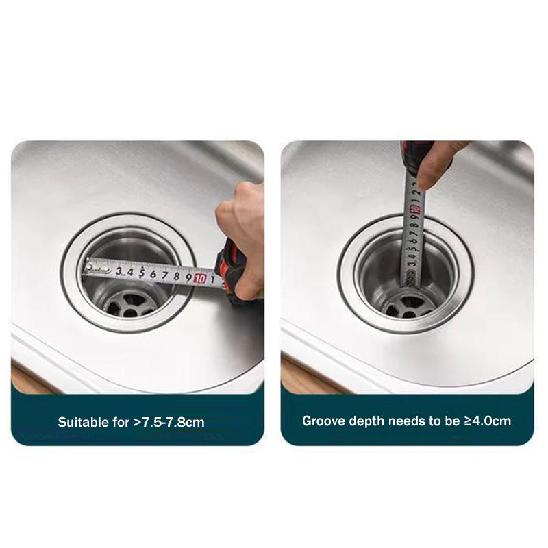 1Pcs Stainless Steel Kitchen Sink Filter Kitchen Garbage Food Residue Dishsink Filter With Handle Metal Sink Strainer