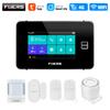 FUERS G64B 4G WiFi Home Security Alarm System Temperature Humidity Display PIR Motion Work with Tuya Smart App 4.3 Inch Screen