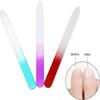 6PCS/Set New Glass Nail File Fingernail Files for Natural Nail Double-Sided Etched Travel Filer Professional Manicure Nail Tools