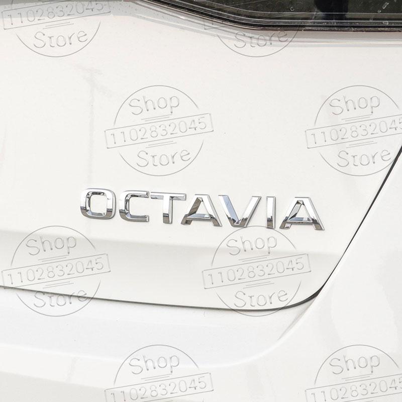 FSNK8 3D Car Decor Fender Emblem Trunk Decal Sticker For Skoda 4x4 Kodiaq Superb Octavia Karoq Kamiq Yeti Karoq Fabia Accessories