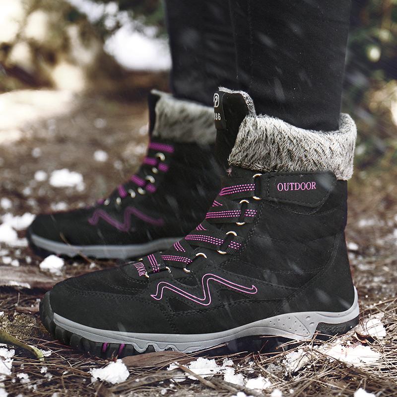 Winter Boots Waterproof Outdoor Women Boots Ankle Snow Boots High Women Footwear