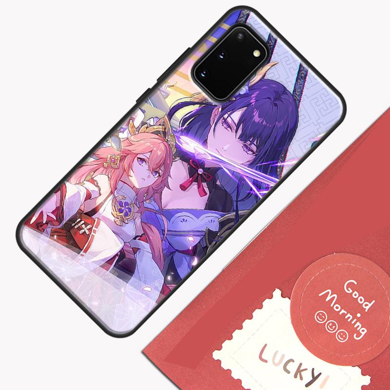 Baal Genshin Impact Game Phone Case For Samsung Galaxy S23 S26 Ultra S20 S21 S22 S24 S25 Plus S10 S25 FE Cover Shell