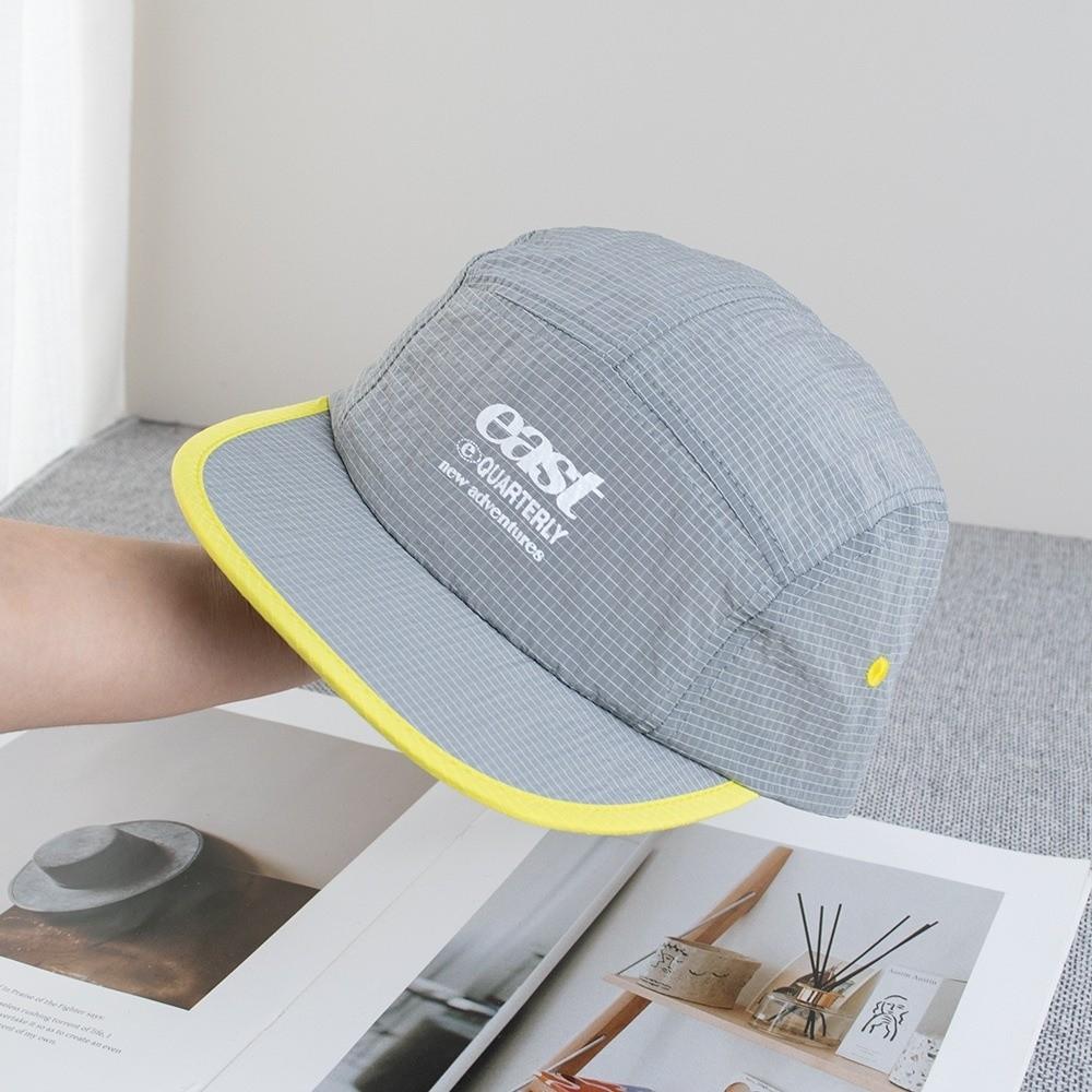 Retro 5-Panel Baseball Cap Quick-Dry Breathable Duckbill Hat Ultralight Flat-brimmed Soft Brim Sun Hat серый