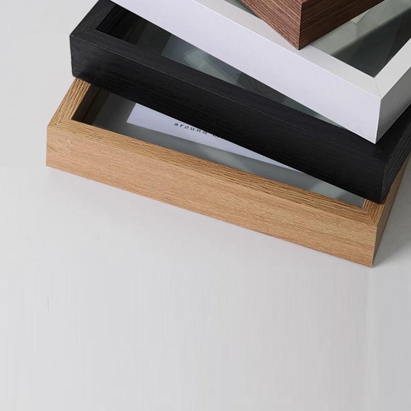 8-Inch Square A4 Instant Photoaphy Picture Frames Display Stand Calliaphy Artwo Double-Sided Transparent Glass Photo Frame