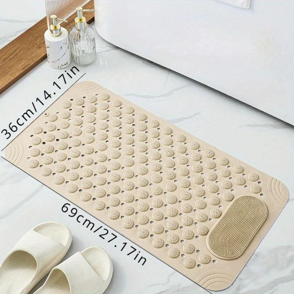 PVC Massage Nubs Mat Rectangular Shower Safety Rug New Bathroom Floor Mat  Shower