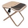Small Portable Stool Oxford Cloth Steel Handbag Style Pocket Foldable Stool for Camping Travel Fishing Hiking Khaki