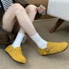 3CM Thick-soled Bag Head Half Slippers Women's Autumn New Mori Retro Lazy Soft Ugly Cute Shoes