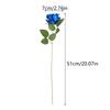 1/4/5Pcs Artificial Blue Rose Bridal Bouquet Realistic Velvet Faux Fake Rose Flowers for Wedding Bouquet Party Table Home Decor