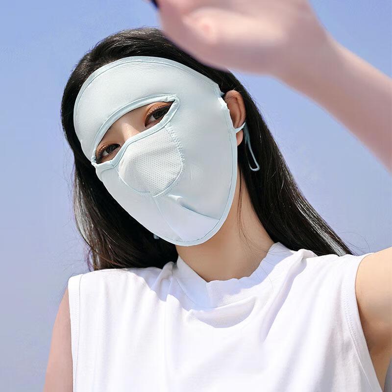 MEET SUNNY Ice Silk UV Protection Face Mask (2-Pack) One Size, 2-Pack