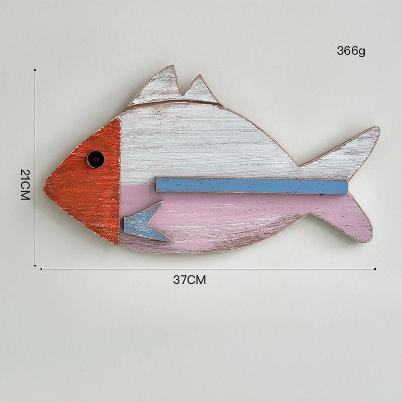 3D-Fisch-Wandanhänger im mediterranen Stil für Hotel- und Flurdekoration
