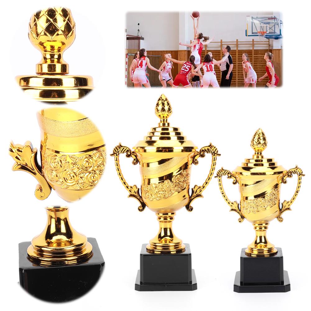 Plastic Model Gold Trophy Awards School Rewarding Supply Competition Soccer Basketball Prize Cup Children's Craft Souvenirs
