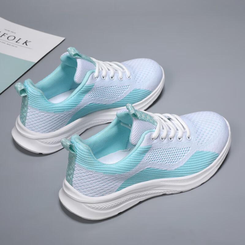 

Summer versatile women s shoes sports shoes soft sole light non-slip student running shoes mesh breathable travel casual shoes women 41