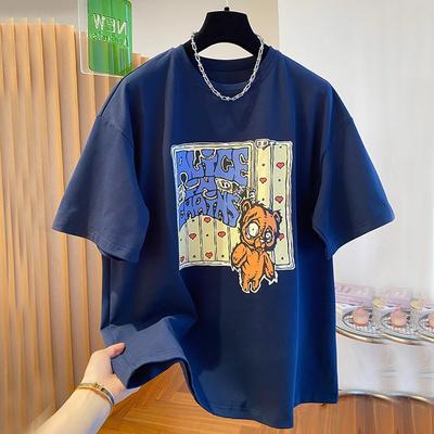 T-shirt Casual Oversize in Puro Cotone Estivo da Donna Streetwear Harajuku Cartoni Animati Manica Corta per Donne Top Y2k UNISEX