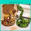 Realistic Long Plush Snake Toy For Home Decoration In Colorful Patterns And Styles