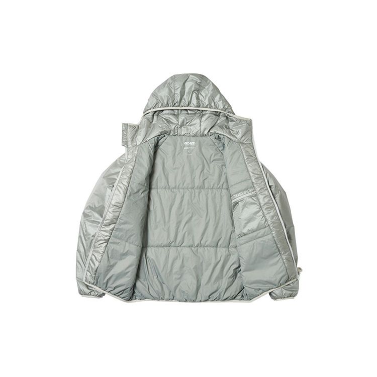 Palace Kurtka pikowana Pertex Szara Unisex Odzież wierzchnia P25JK011