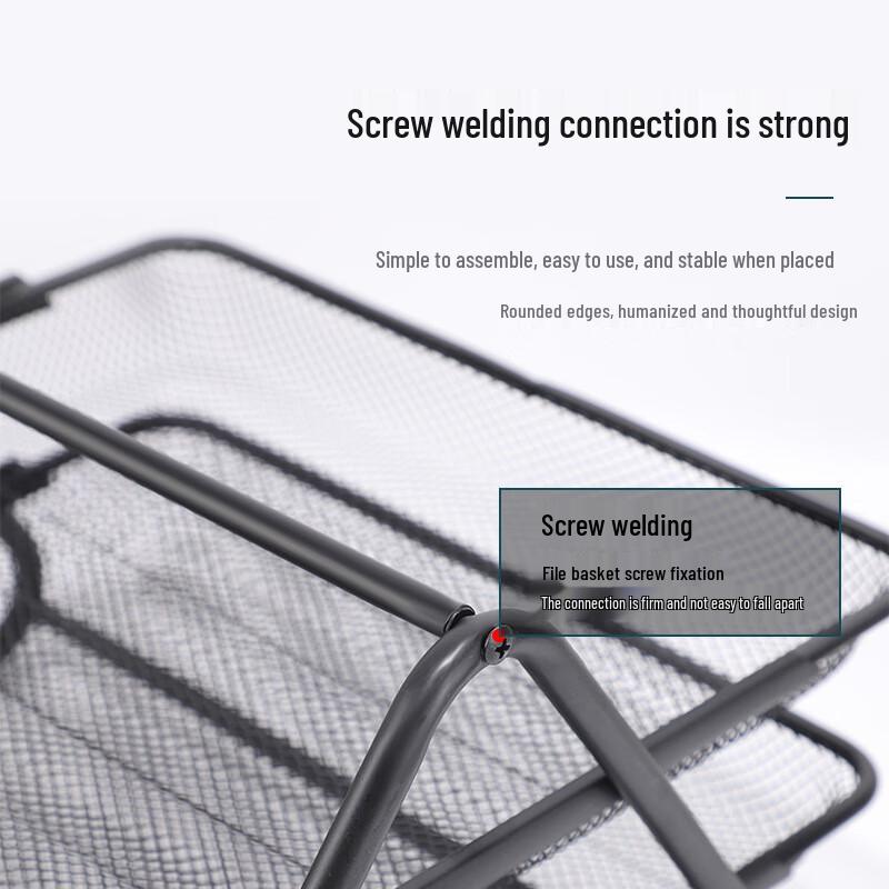 Changbaosen 4-stufiger Metall-Schreibtisch-Aktenorganizer