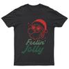 Feelin Jolly Santa Claus Christmas Holidays T Shirt Vintage Homme Breathable Graphic Designer Clothes Casual Unisex