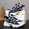 New Children's Shoes, Boys' Rotating-button Sneakers, Medium and Large Sizes, Autumn/winter and Spring/autumn Styles, Soft-soled "dad Shoes."