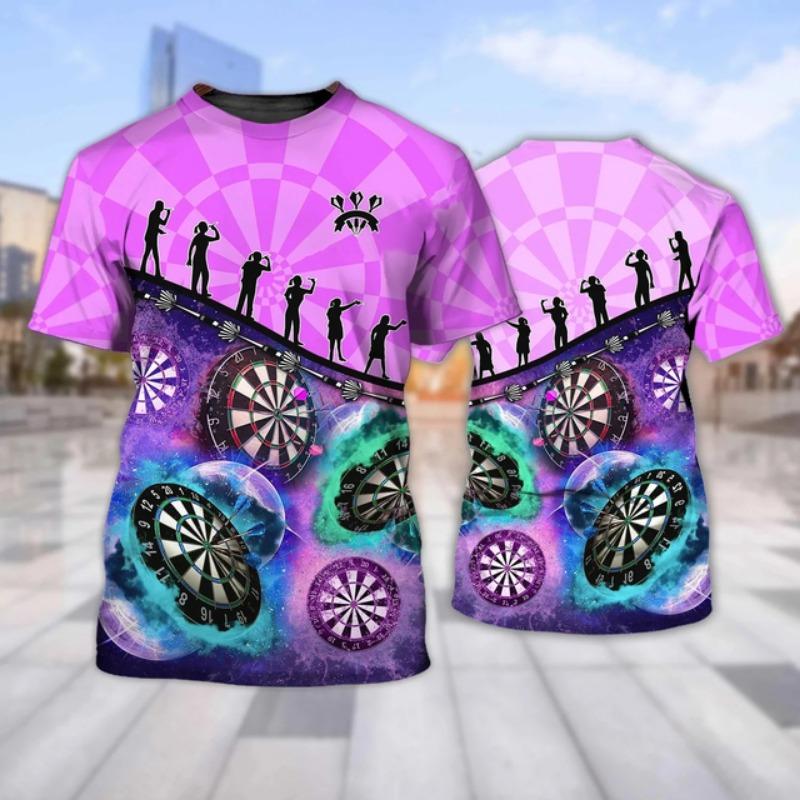 Summer T-Shirts Darts 3D Print T-Shirt Kids O-Neck T Shirt Fashion Casual Kawaii Boys Girls Children Harajuku Tees Tops Clothing
